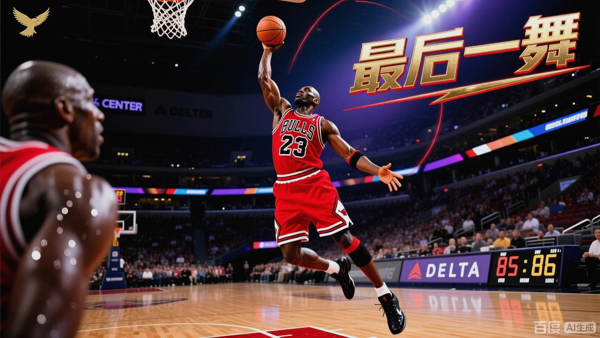 包含乔丹再现赛场功夫，传奇生涯再添辉煌的词条